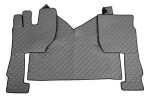 FL08, floor mats - ECO- leather, VOLVO FH 4 ( . starting from 2013) - AUTOMAT grey